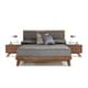 Nova Domus Soria Mid-Century Grey & Walnut Bed - Bed Bath & Beyond - 23577186