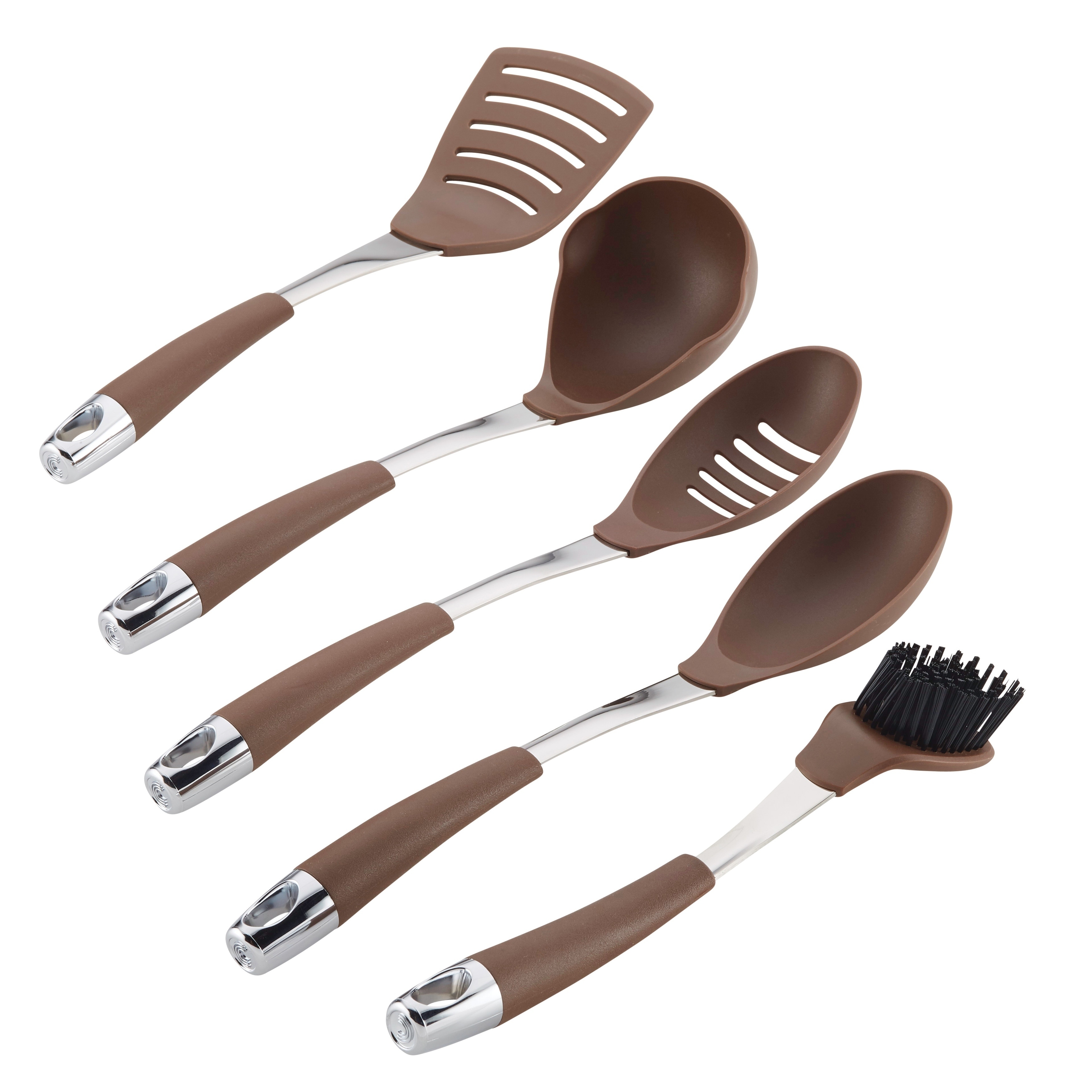MegaChef Light Teal Silicone Cooking Utensils (Set of 12)