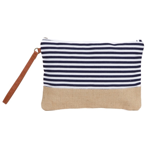 Makeup Bag Canvas Toiletry Stripe Travel With Burlap Makeup Bag Canvas Toiletry Stripe Travel With Burlap Contrast Free Shipping On Orders Over 45 23577390