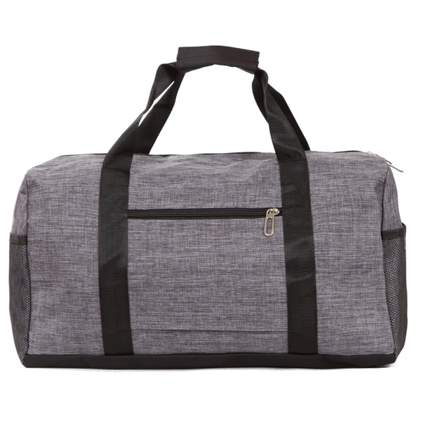 Large Duffle Bag, Heathered Fabric Weekender Bag, Unisex Duffel - On ...
