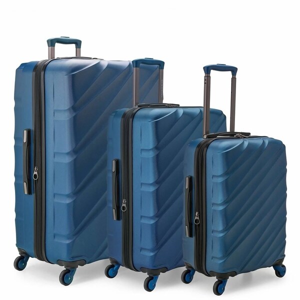 Shop U.S. Traveler Gilmore 3-Piece Expandable Hardside Spinner Luggage Set - Overstock - 23577534