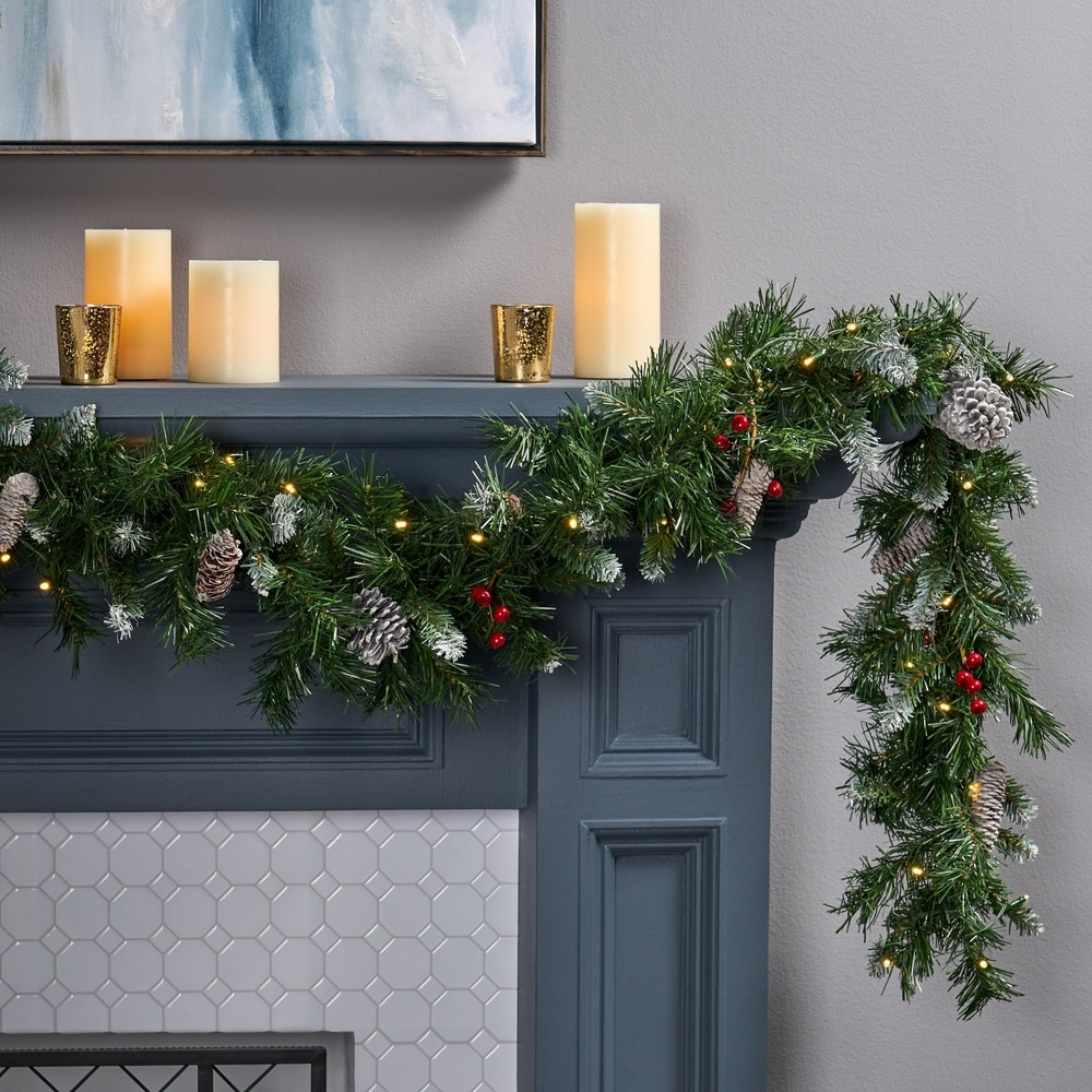 Buy 9 Foot, Artificial Garland Christmas Wreaths & Garlands Online at  Overstock | Our Best Christmas Decorations Deals