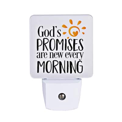 God's Promises Are New Let Your Light Shine Night Light - 1