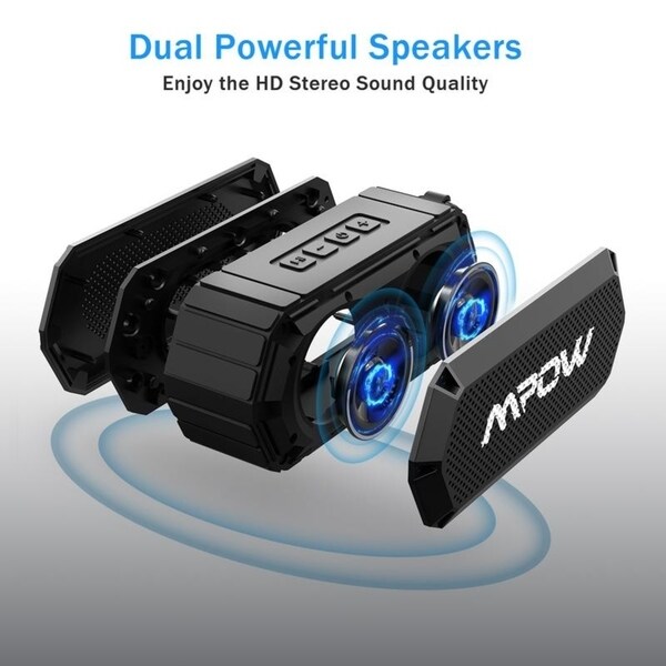 mpow bass bluetooth speaker