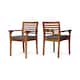 Option teak + dark gray cushion