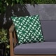 preview thumbnail 1 of 5, Mod Gate Outdoor 17.75" Square Cushion by Christopher Knight Home