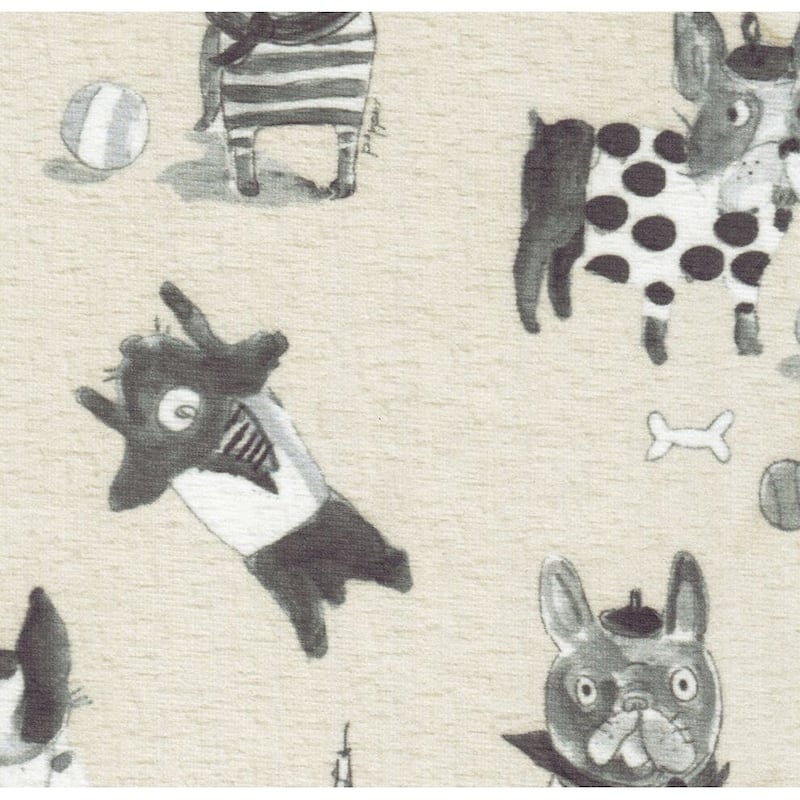 HomePop Pet Bed - Stain Resistant French Bulldog Print