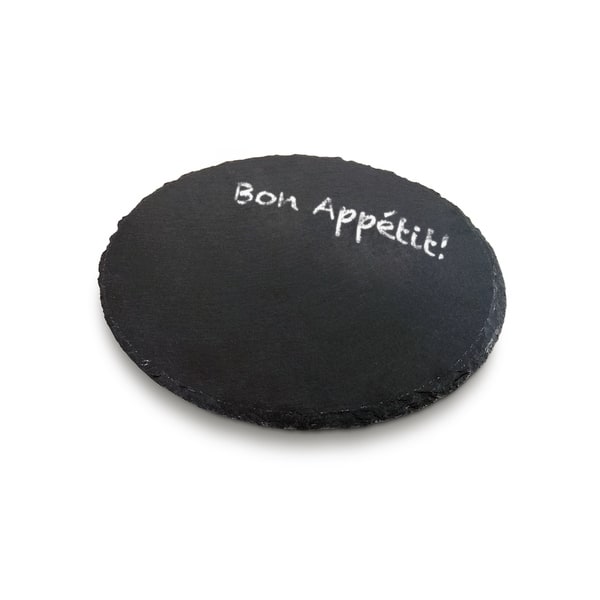 slide 1 of 5, Epicureanist Slate Lazy Susan