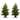 Fraser Hill Farm 4.0' Newberry Pine Tree - Clr LED Lght (SET 2)