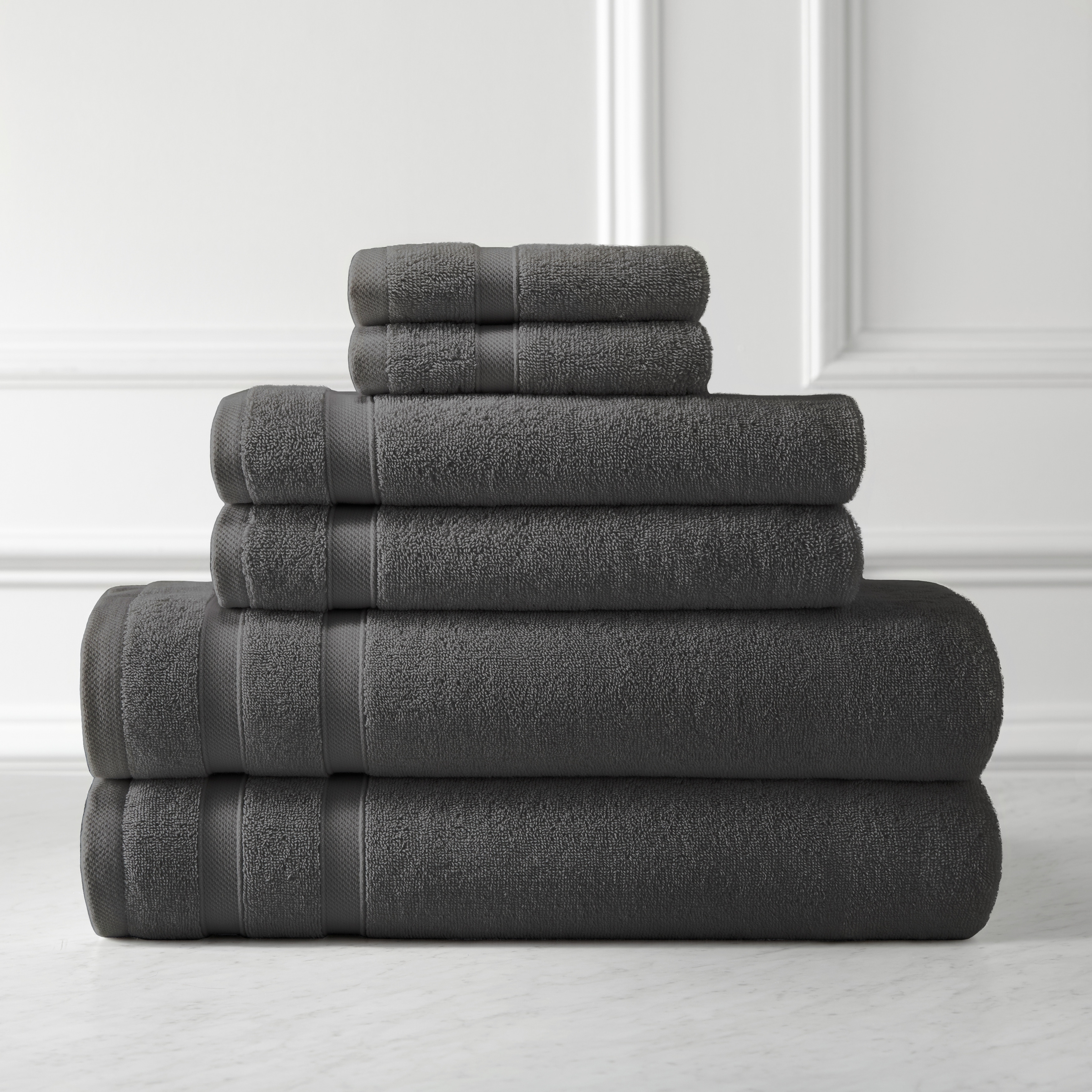 Premium Supima Cotton 6-Piece Bath Towel Set