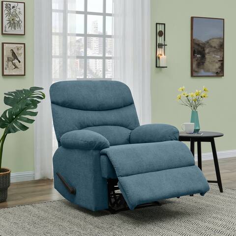 Copper Grove Herentals Medium Blue Chenille Wall Hugger Recliner Chair