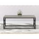 preview thumbnail 2 of 2, Coffee Table-48"L/Grey Wood/Black Metal