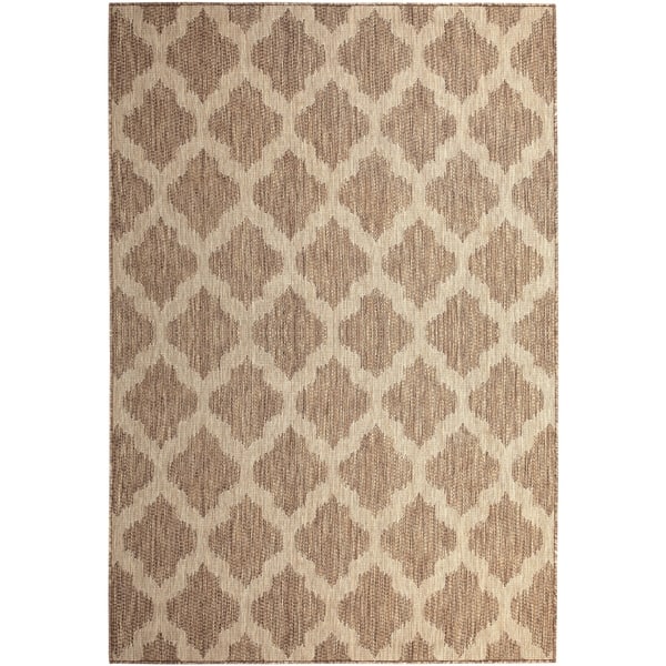 Shop Milana Home Taupe 8 X10 Indoor Outdoor Rug 8 X 10 On Sale Overstock 23586584