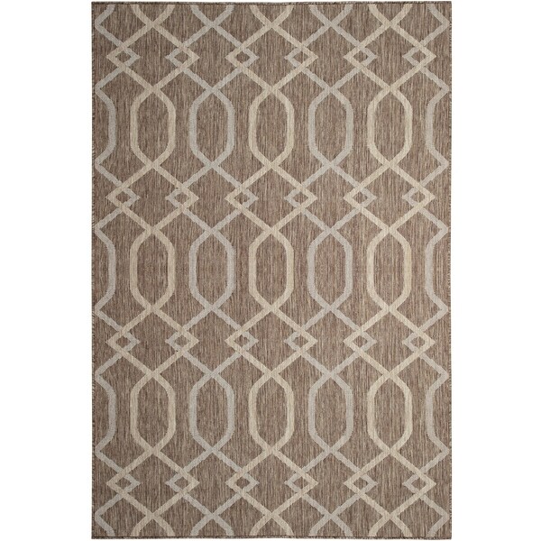 Brexely Home Taupe (8'x10') Indoor / Outdoor Rug - 8' x 10'
