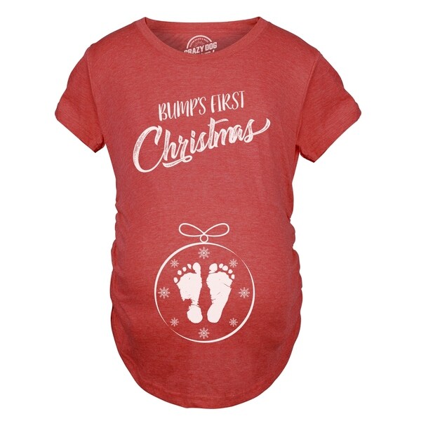 baby bump christmas ornament