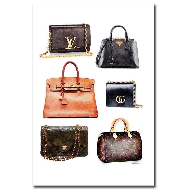 Bag Collection by Amanda Greenwood Gallery Wrapped Canvas Giclee Art (24 in x 16 in, Ready to Hang)