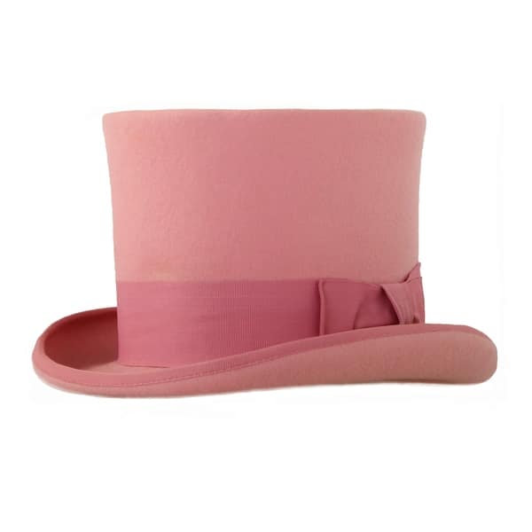 Ferrecci Mens Pink Premium Wool Mad Hatter Steampunk Top Hat Overstock 23589517