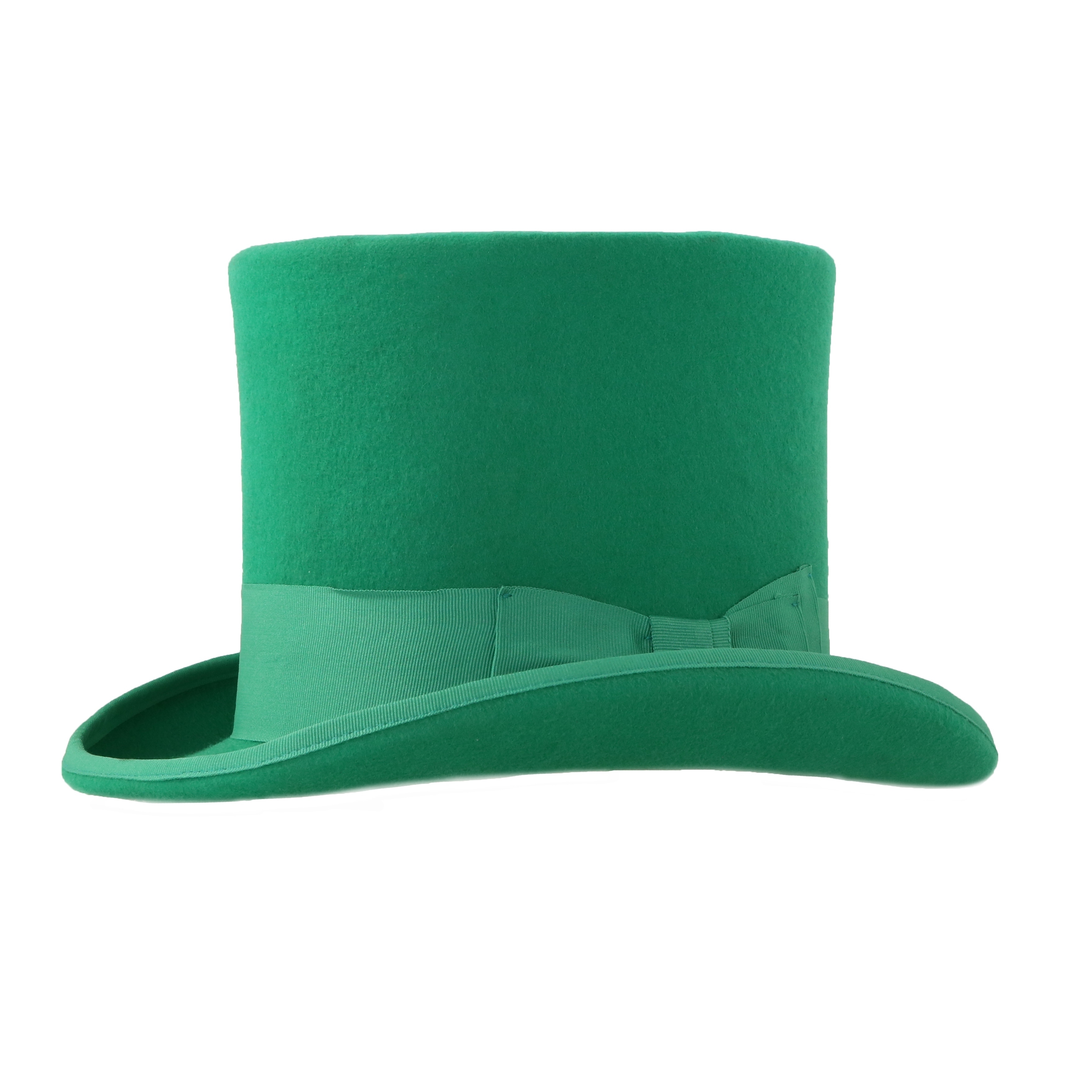Shop Ferrecci Mens Green Premium Wool Mad Hatter Steampunk Top Hat