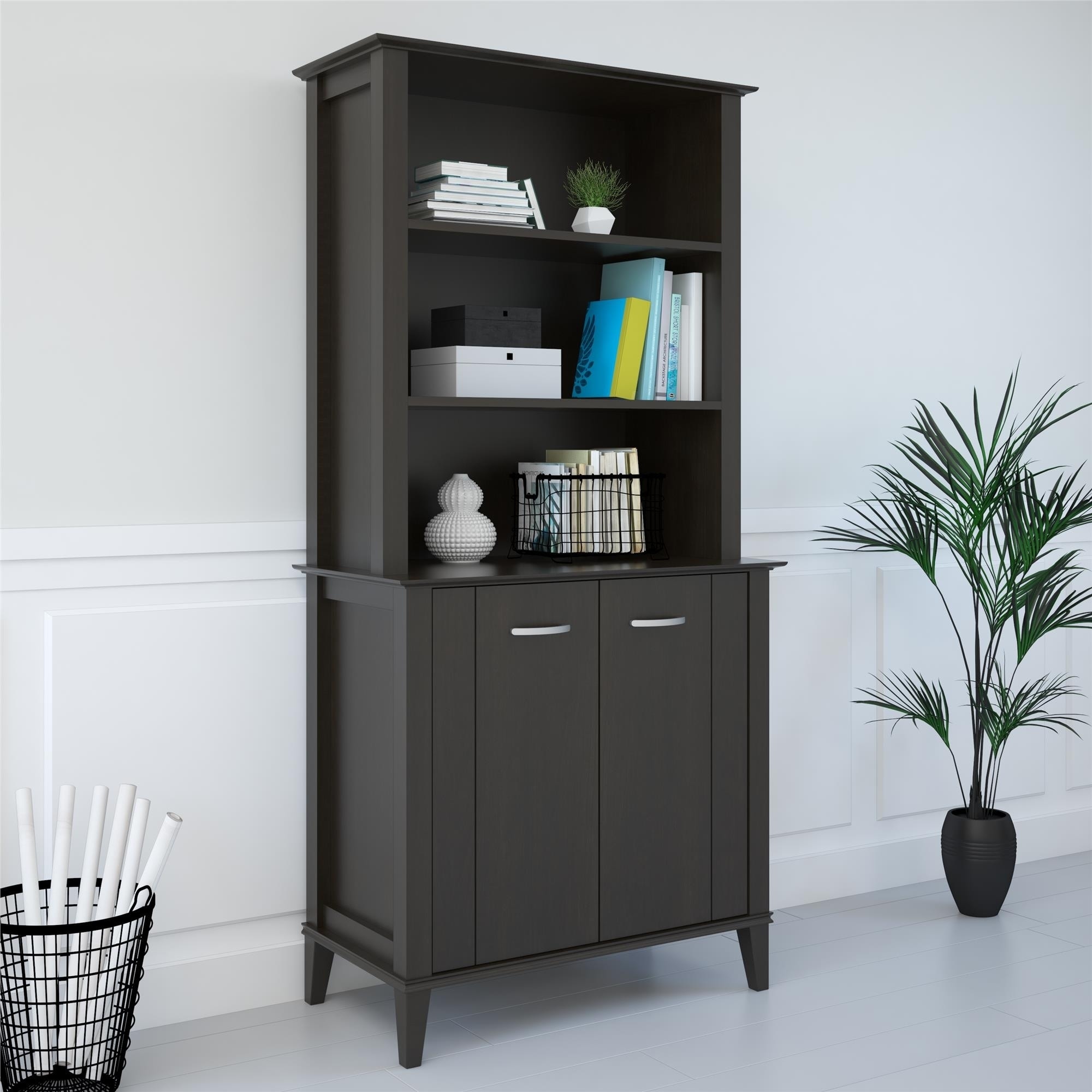 Espresso Bookcase With Doors House Elements Design   Avenue Greene Bowie Espresso Bookcase With Doors N A 7a125bb8 C78a 4232 94e3 1e68ab5417a7 