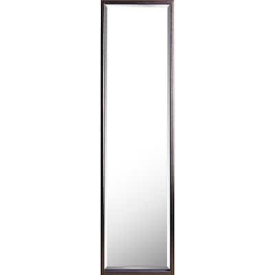15x61 Easel Beveled Easel Brown Wood Mirror Gold Trim by Mirrorize Canada