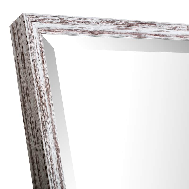 13.75x49.75 Pastel Gray Wash Mirror Bevel Mirror by Mirrorize Canada - Grey