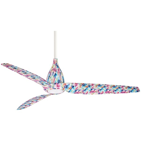 Shop Tear 60 Led Ceiling Fan In Flower Finish W Flower Blades By