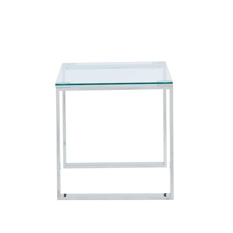 Glass/Chrome Accent Table