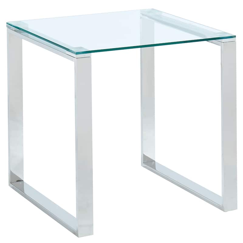 Glass/Chrome Accent Table