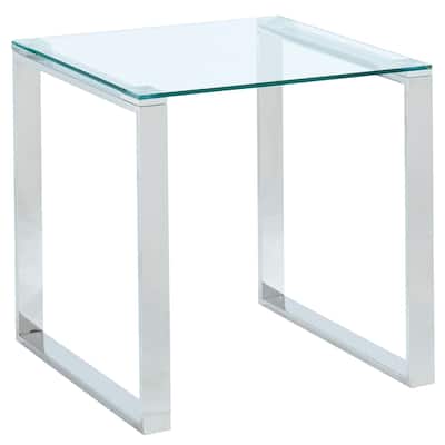 Glass/Chrome Accent Table