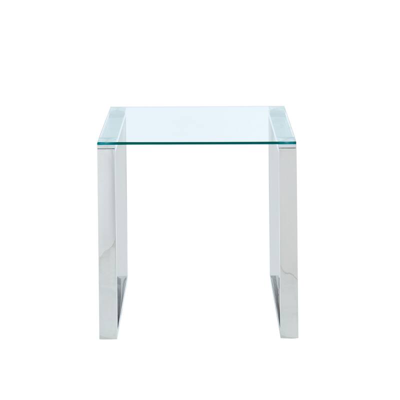 Glass/Chrome Accent Table