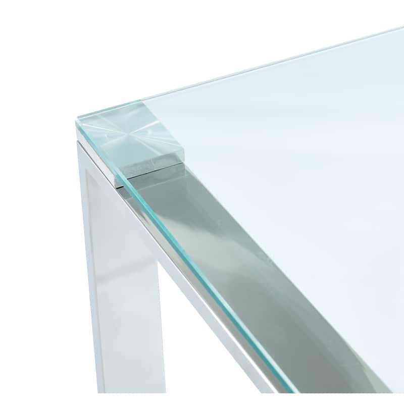 Glass/Chrome Accent Table