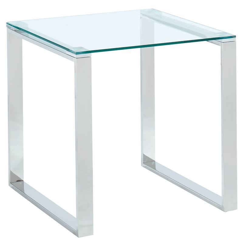 Glass/Chrome Accent Table