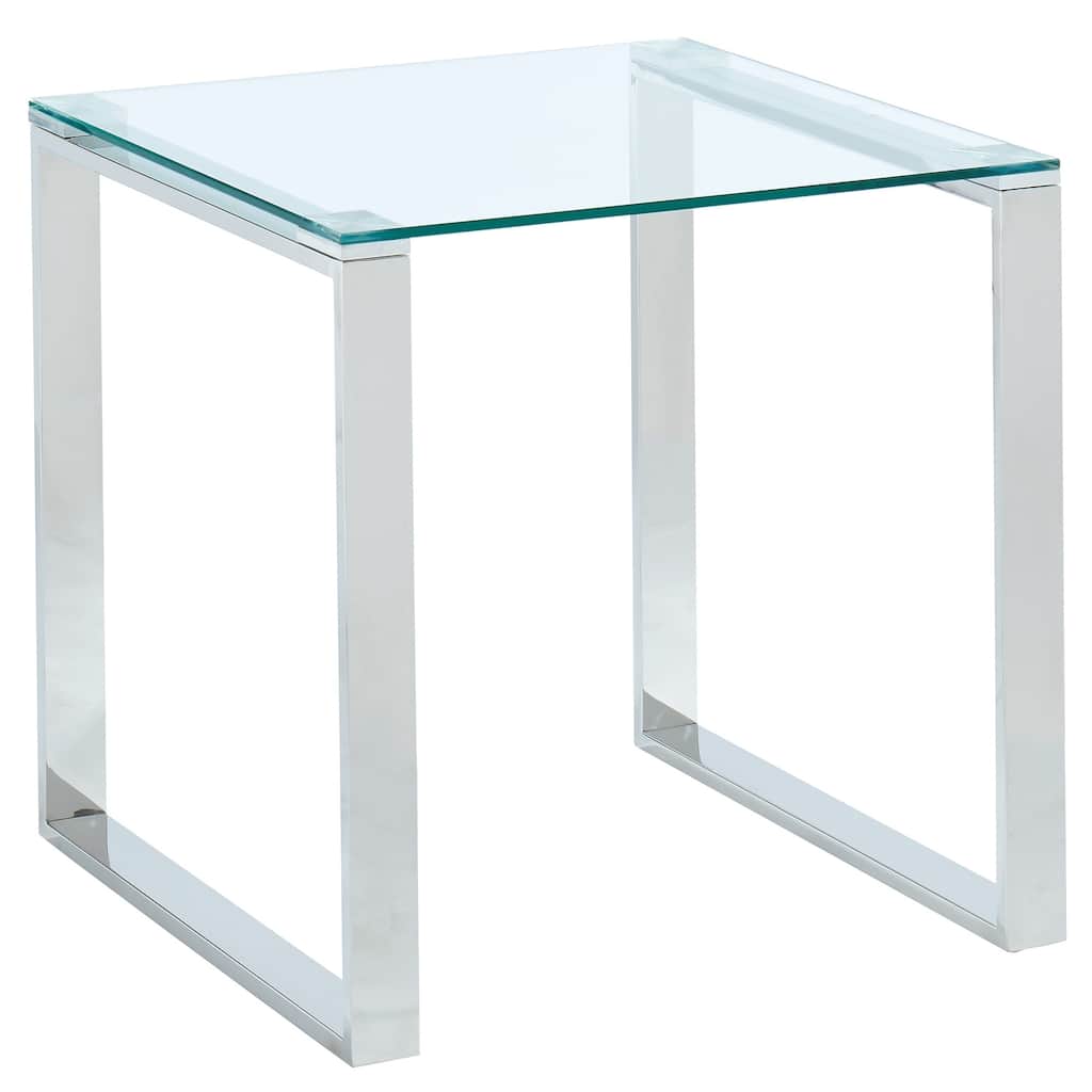 Glass/Chrome Accent Table