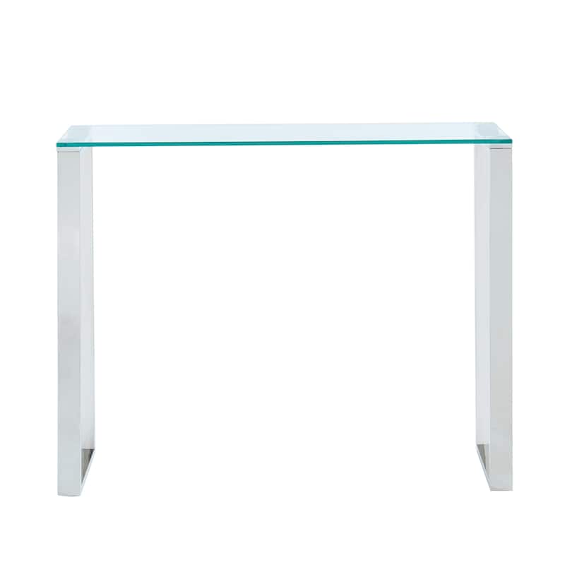 Glass/Chrome Console Table