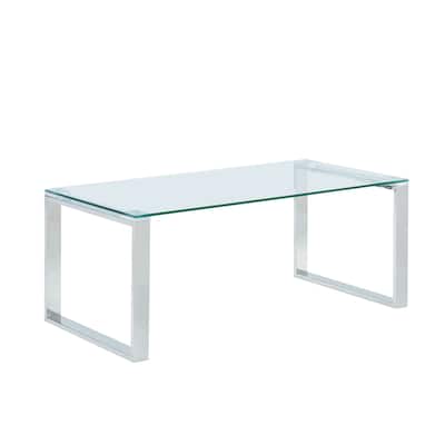 Glass/Chrome Coffee Table