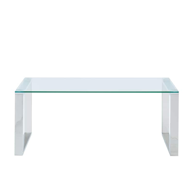 Glass/Chrome Coffee Table