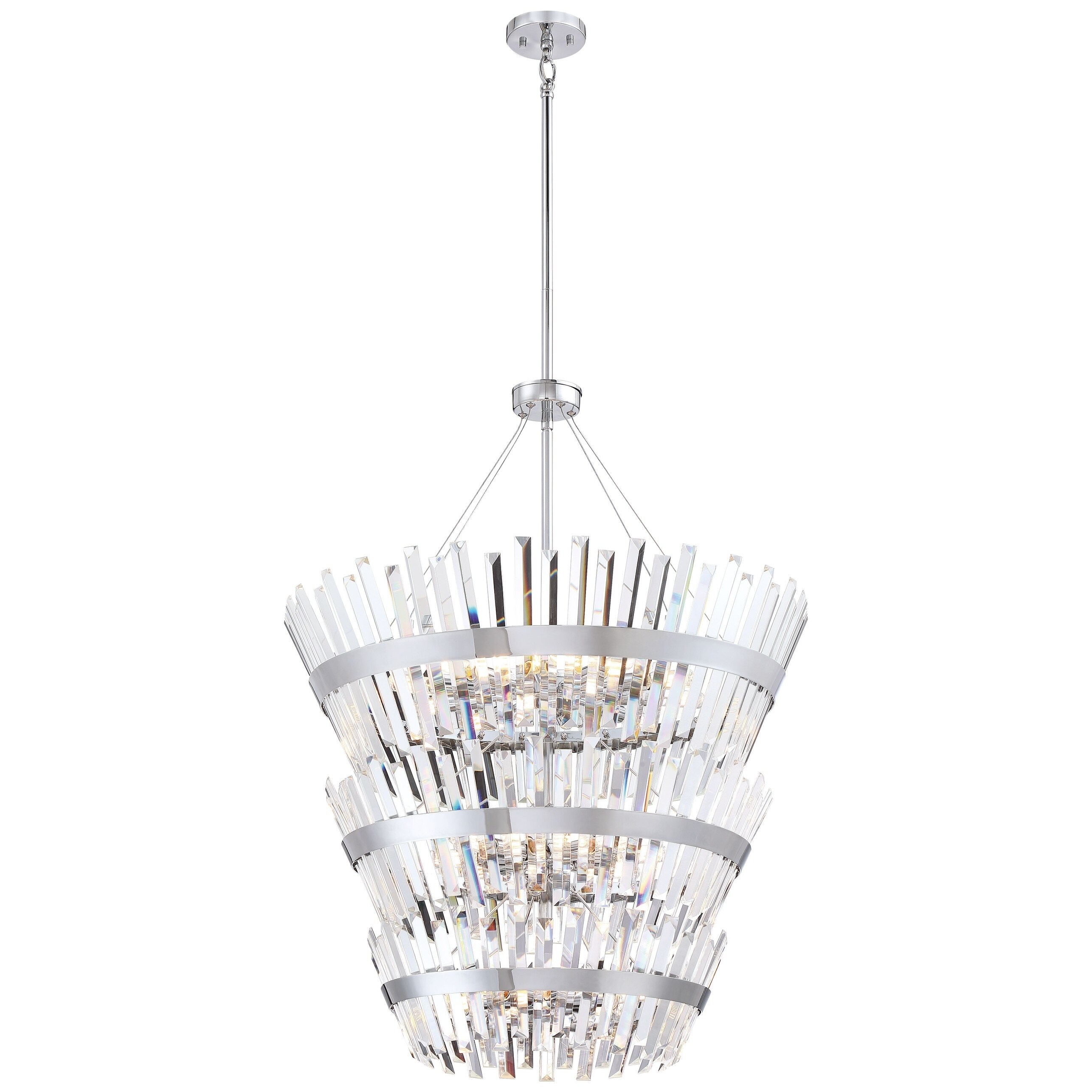 Echo Radiance Chrome 24 Light Chandelier By Minka Lavery - Chandeliers For Bedrooms by Overstock.com