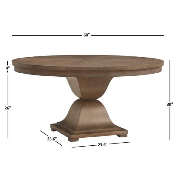 Strick & Bolton Maren Scratch Resistant 60-inch Round Wood Dining Table ...