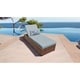 preview thumbnail 16 of 23, Laguna Chaise Outdoor Wicker Patio Furniture Baby Blue