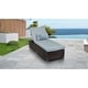 preview thumbnail 16 of 23, Venice Chaise Outdoor Wicker Patio Furniture Baby Blue