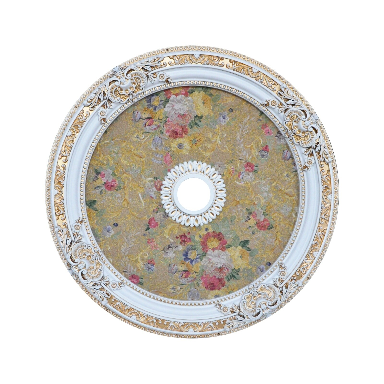 Art90 F1 080 36 Artistry Ceiling Medallion Antique White White