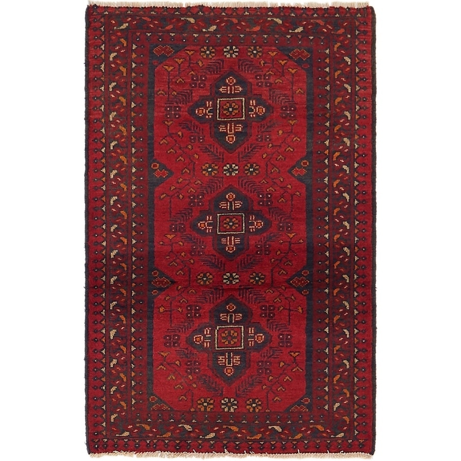 Hand Knotted Khal Mohammadi Wool Area Rug - 2' 7 x 4'