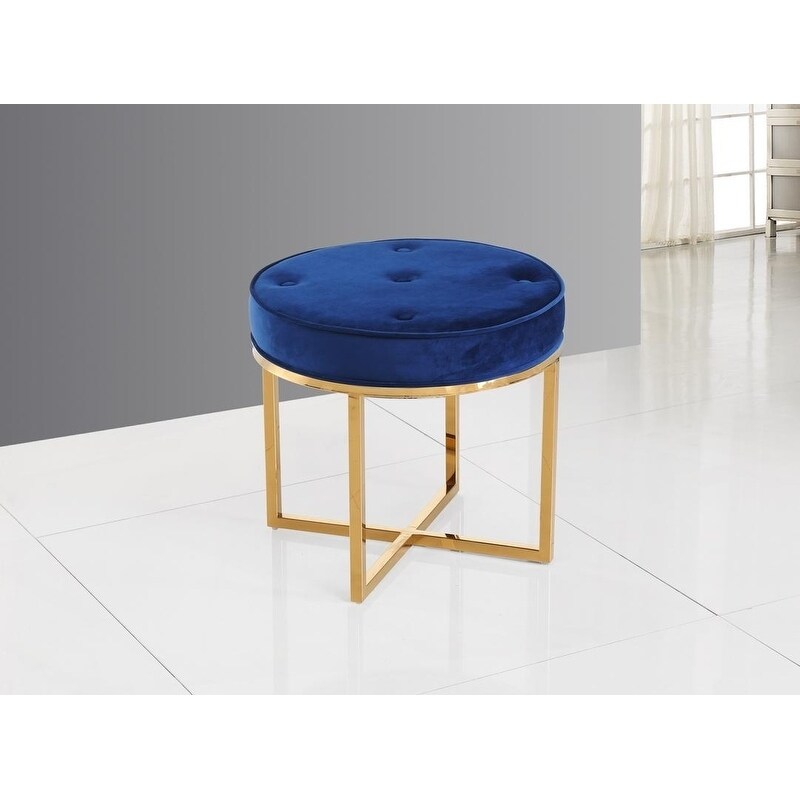 low velvet stool