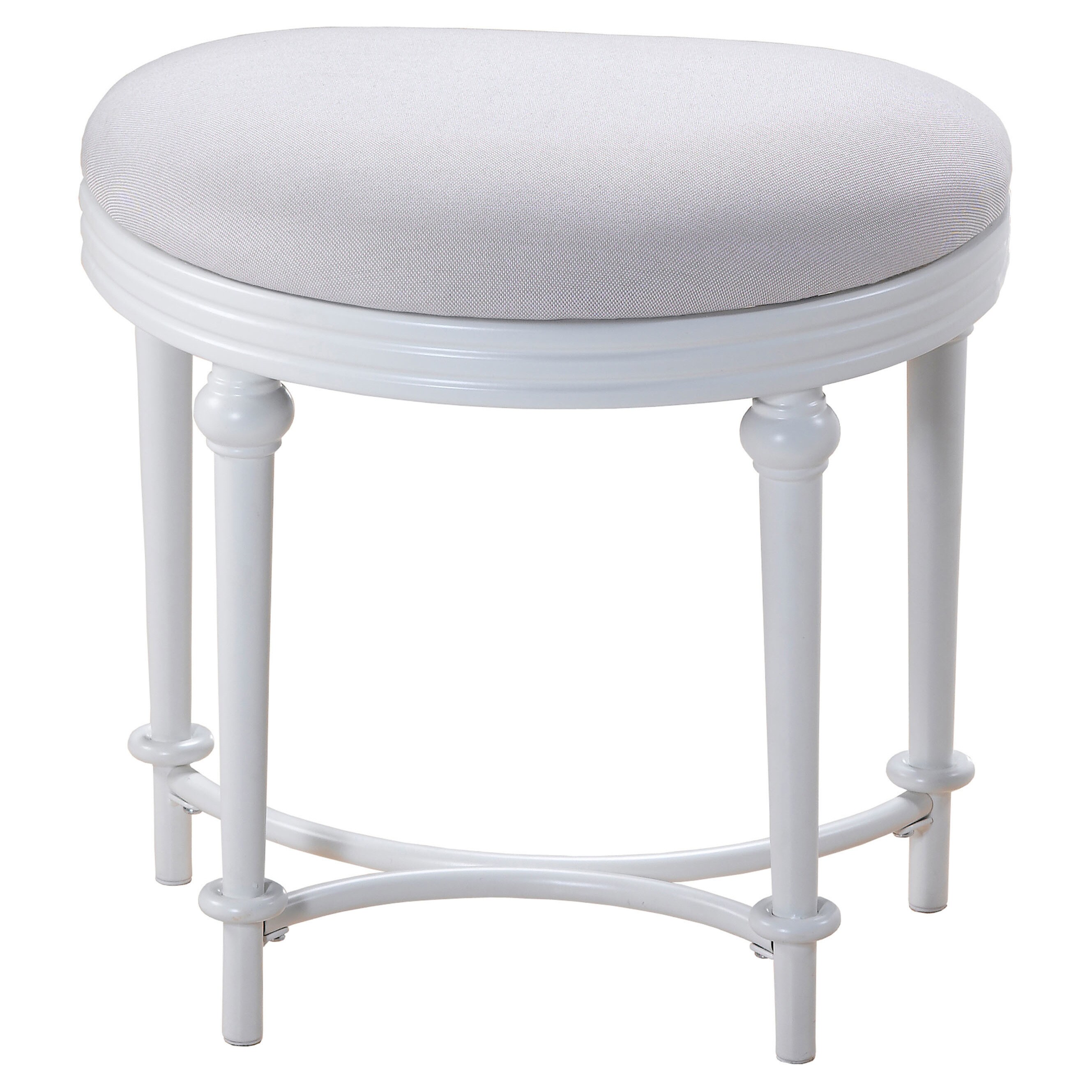 White Vanity Stool - Stools