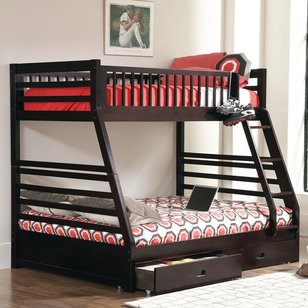 navy blue bunk beds twin over full