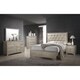 preview thumbnail 1 of 2, Silver Orchid Arcaro Transitional Champagne 4-piece Bedroom Set King
