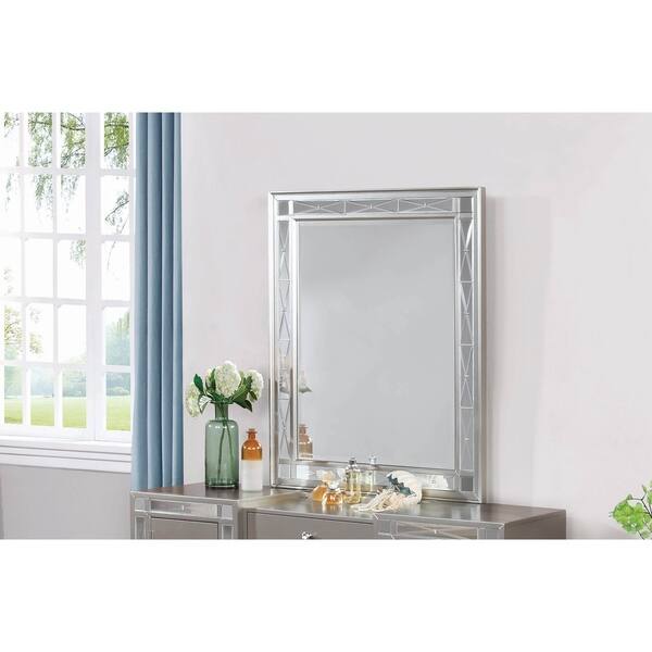 Leighton Metallic Mercury Vanity Mirror - Bed Bath & Beyond - 23599233