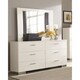 preview thumbnail 7 of 6, Coaster Furniture Felicity Glossy White 4-piece Panel Bedroom Set