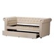 preview thumbnail 12 of 16, Taylor & Olive Cattail Upholstered Trundle Daybed