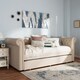 preview thumbnail 10 of 16, Taylor & Olive Cattail Upholstered Trundle Daybed